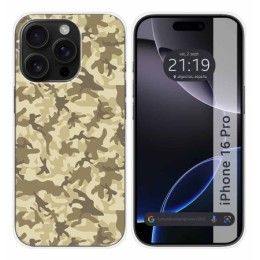 Funda Silicona para Iphone 16 Pro (6.3) diseño Sand Camuflaje Dibujos