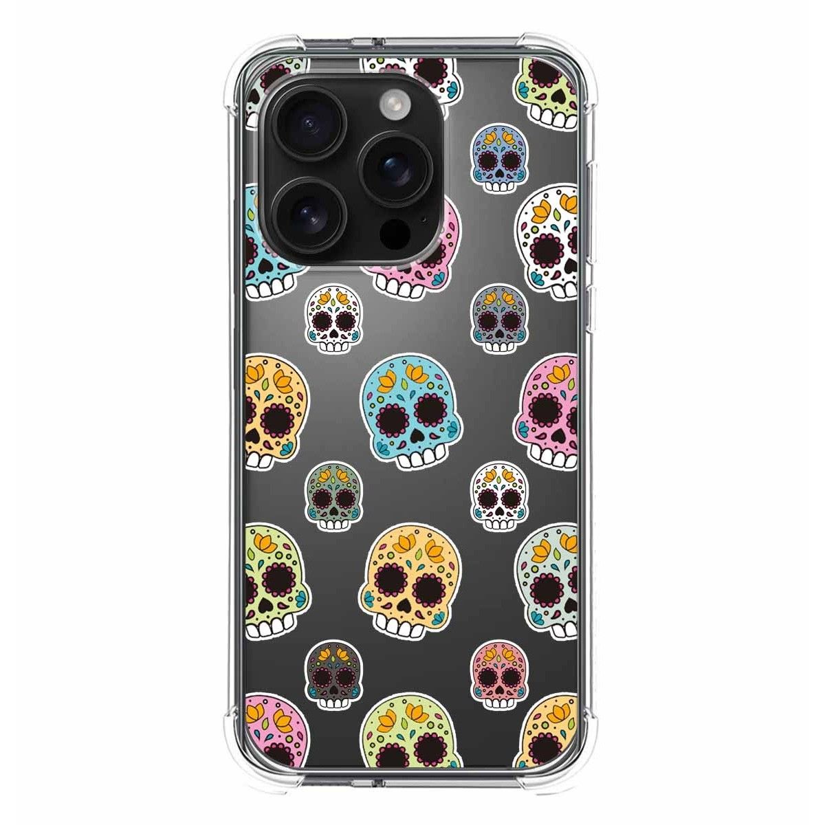 Funda Silicona Antigolpes para Iphone 16 Pro (6.3) diseño Catrina Dibujos