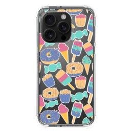 Funda Silicona Antigolpes para Iphone 16 Pro (6.3) diseño Dulces 02 Dibujos