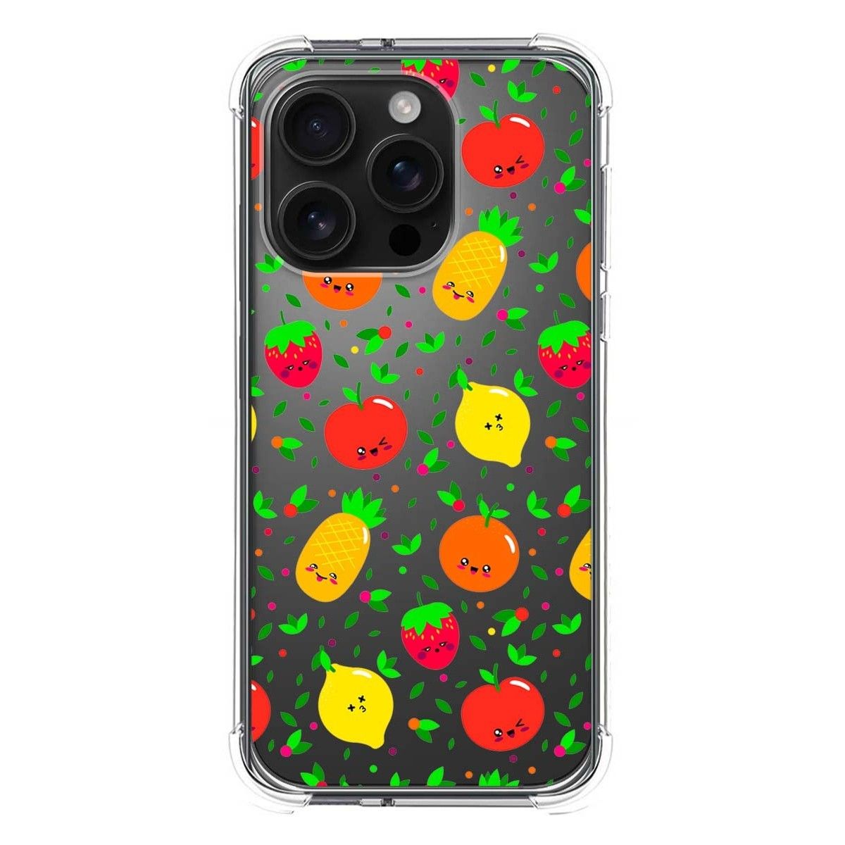 Funda Silicona Antigolpes para Iphone 16 Pro (6.3) diseño Frutas 01 Dibujos