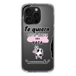 Funda Silicona Antigolpes para Iphone 16 Pro (6.3) diseño Vaca Dibujos