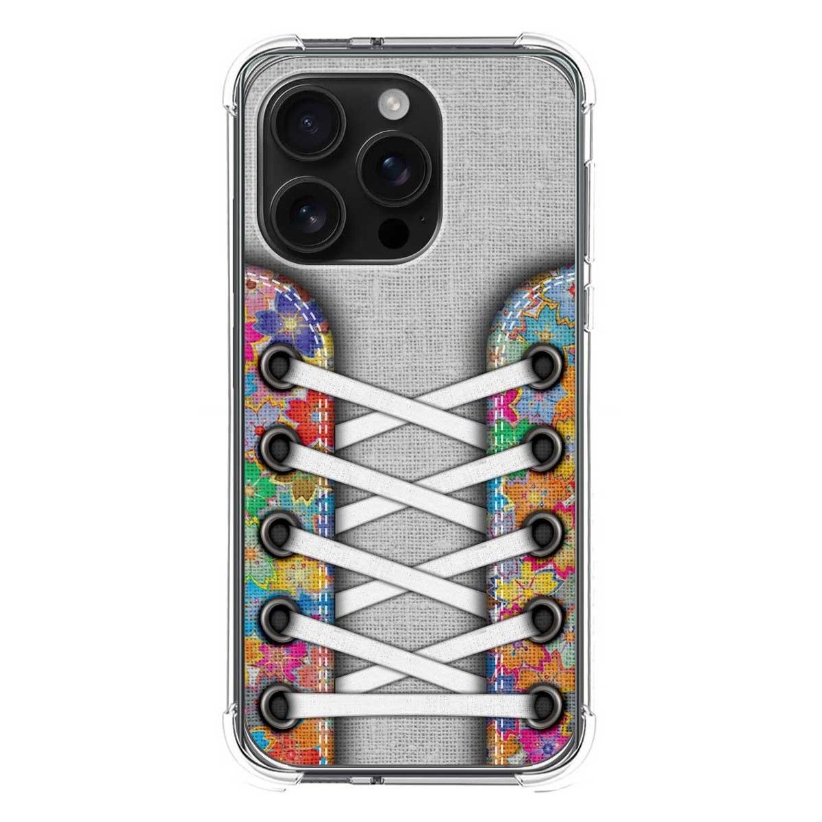 Funda Silicona Antigolpes para Iphone 16 Pro (6.3) diseño Zapatillas 04 Dibujos