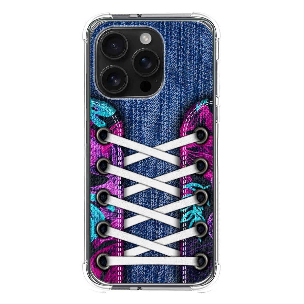 Funda Silicona Antigolpes para Iphone 16 Pro (6.3) diseño Zapatillas 06 Dibujos