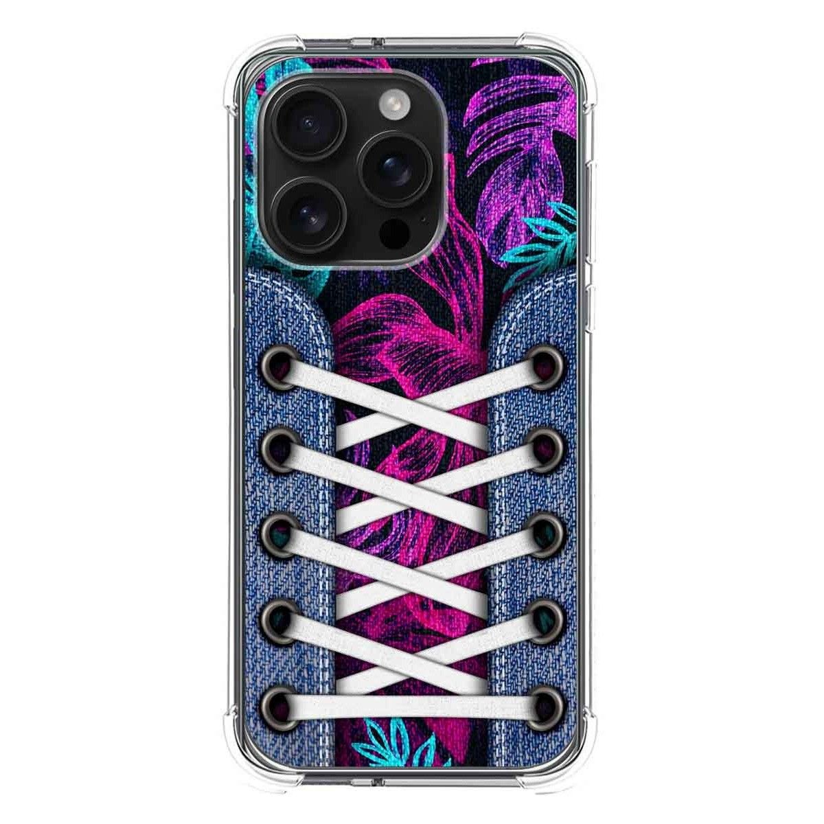 Funda Silicona Antigolpes para Iphone 16 Pro (6.3) diseño Zapatillas 07 Dibujos