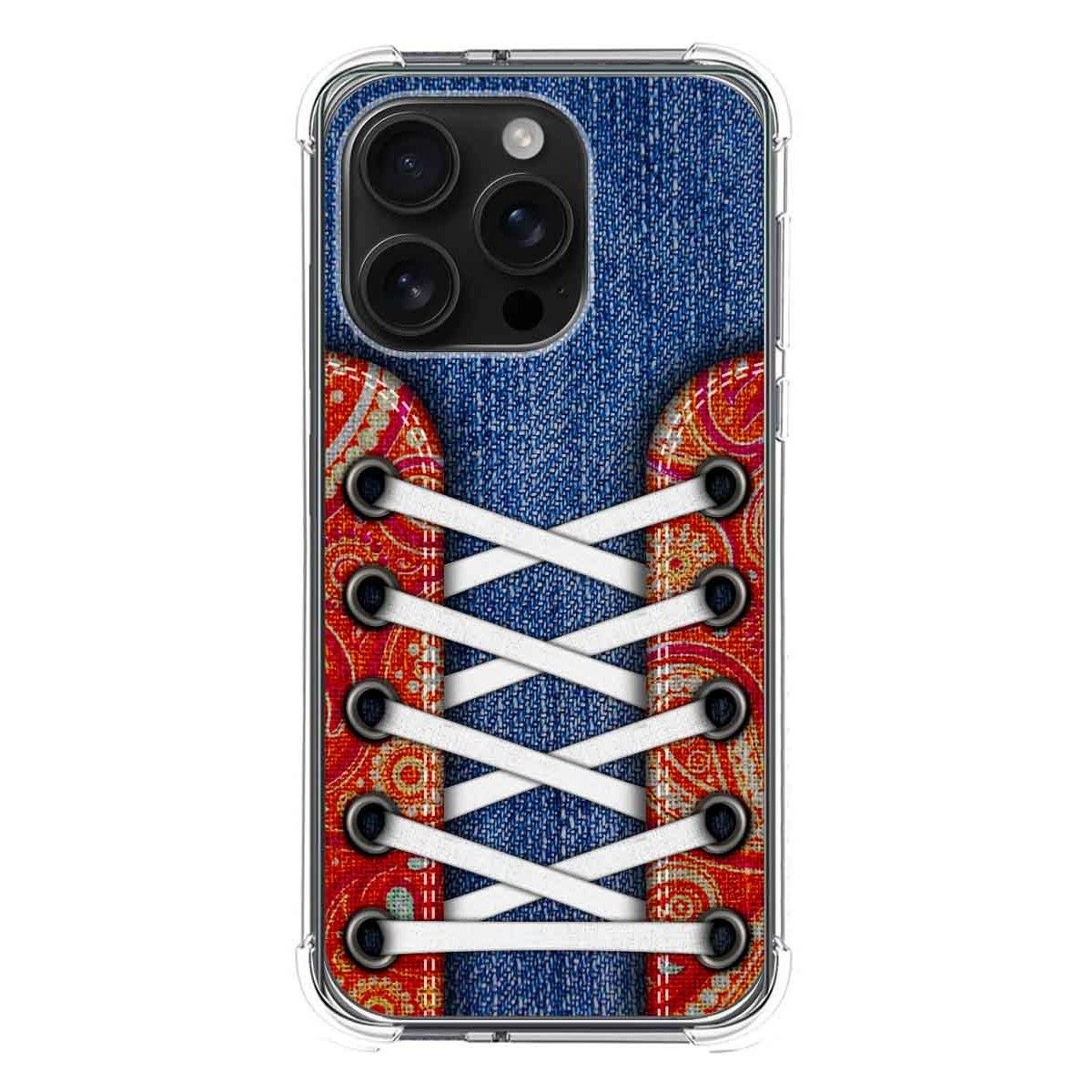 Funda Silicona Antigolpes para Iphone 16 Pro (6.3) diseño Zapatillas 11 Dibujos