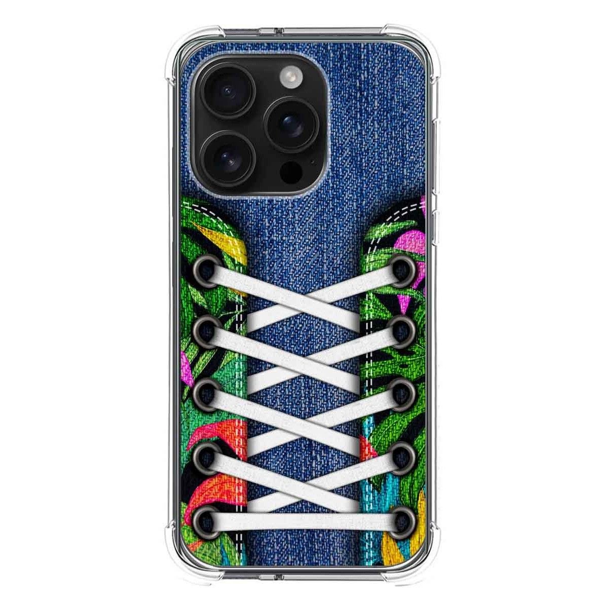 Funda Silicona Antigolpes para Iphone 16 Pro (6.3) diseño Zapatillas 13 Dibujos