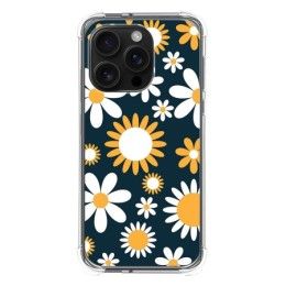 Funda Silicona Antigolpes para Iphone 16 Pro (6.3) diseño Flores 08 Dibujos