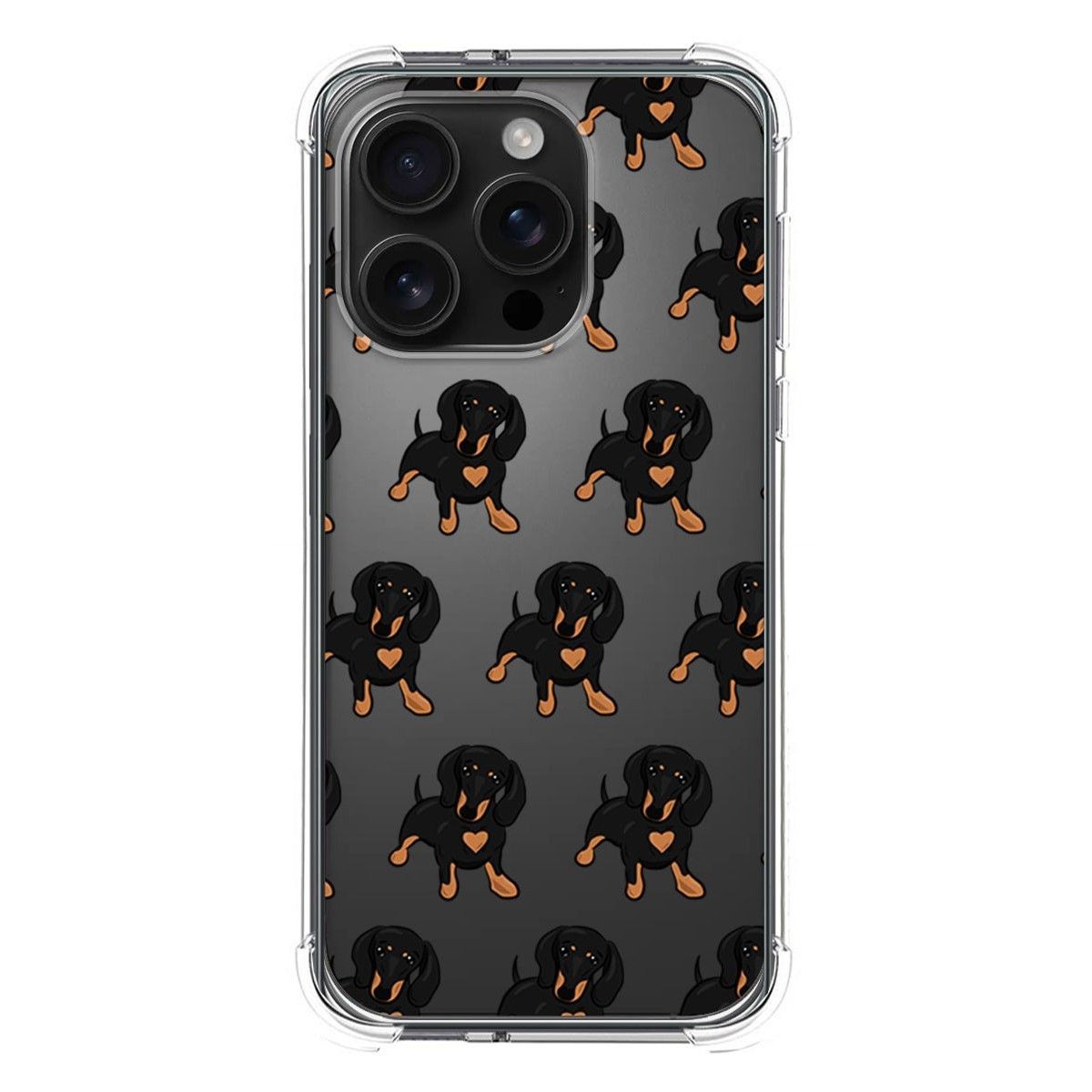 Funda Silicona Antigolpes para Iphone 16 Pro (6.3) diseño Perros 10 Dibujos