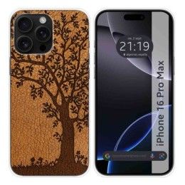 Funda Silicona para Iphone 16 Pro Max (6.9) diseño Cuero 03 Dibujos