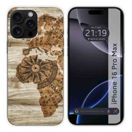 Funda Silicona para Iphone 16 Pro Max (6.9) diseño Madera 07 Dibujos