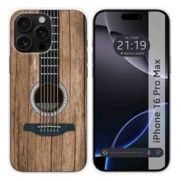 Funda Silicona para Iphone 16 Pro Max (6.9) diseño Madera 11 Dibujos