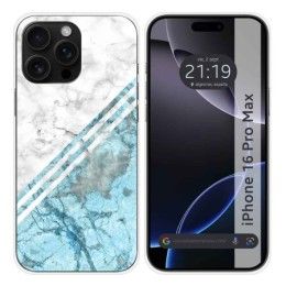 Funda Silicona para Iphone 16 Pro Max (6.9) diseño Mármol 02 Dibujos