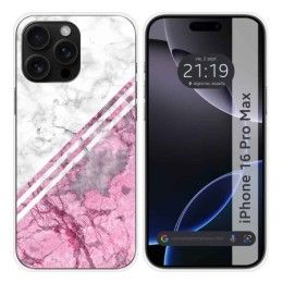 Funda Silicona para Iphone 16 Pro Max (6.9) diseño Mármol 03 Dibujos