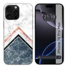 Funda Silicona para Iphone 16 Pro Max (6.9) diseño Mármol 05 Dibujos