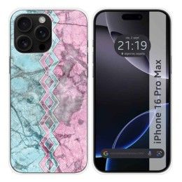 Funda Silicona para Iphone 16 Pro Max (6.9) diseño Mármol 08 Dibujos