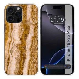 Funda Silicona para Iphone 16 Pro Max (6.9) diseño Mármol 10 Dibujos