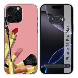 Funda Silicona para Iphone 16 Pro Max (6.9) diseño Brochas Dibujos