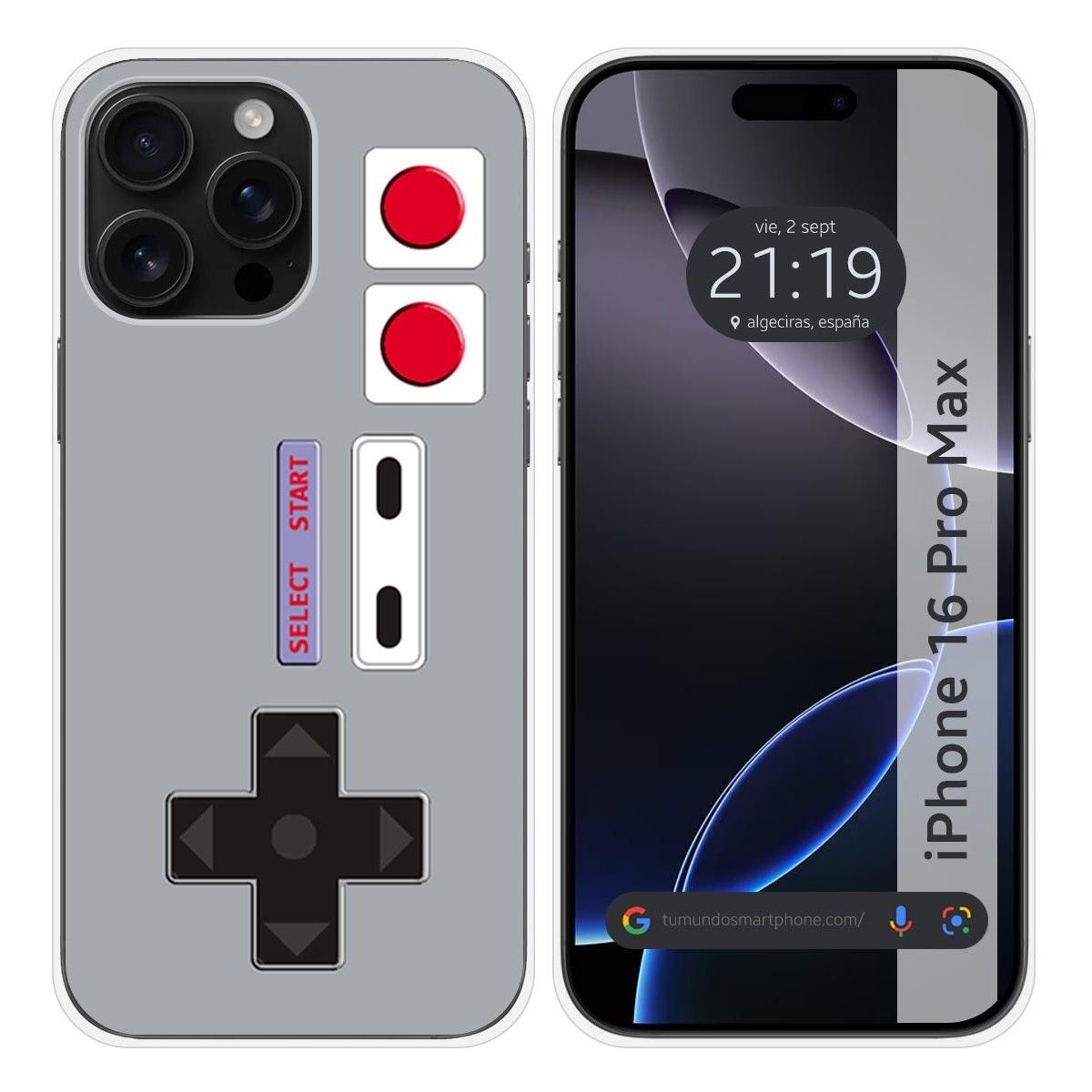 Funda Silicona para Iphone 16 Pro Max (6.9) diseño Consola Dibujos