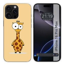 Funda Silicona para Iphone 16 Pro Max (6.9) diseño Jirafa Dibujos