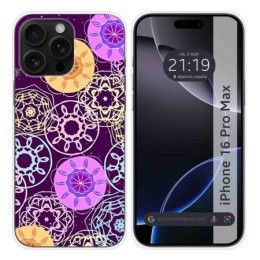 Funda Silicona para Iphone 16 Pro Max (6.9) diseño Radial Dibujos