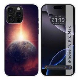 Funda Silicona para Iphone 16 Pro Max (6.9) diseño Tierra Dibujos