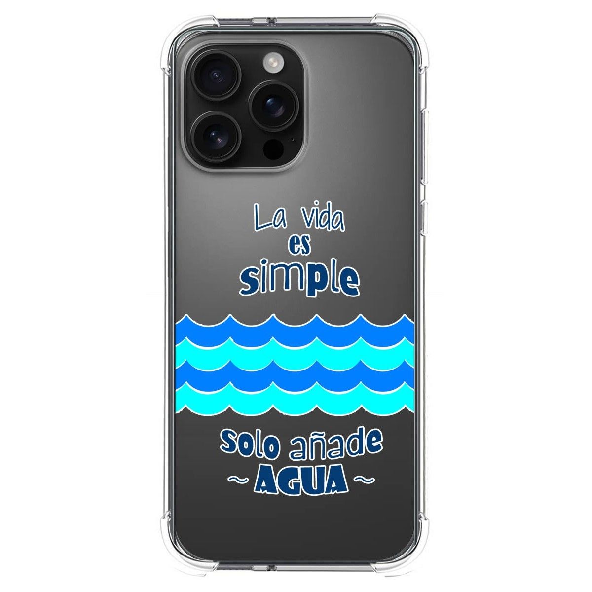 Funda Silicona Antigolpes para Iphone 16 Pro Max (6.9) diseño Agua Dibujos