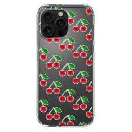 Funda Silicona Antigolpes para Iphone 16 Pro Max (6.9) diseño Cerezas Dibujos