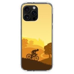 Funda Silicona Antigolpes para Iphone 16 Pro Max (6.9) diseño Ciclista Dibujos