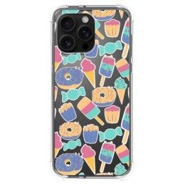 Funda Silicona Antigolpes para Iphone 16 Pro Max (6.9) diseño Dulces 02 Dibujos