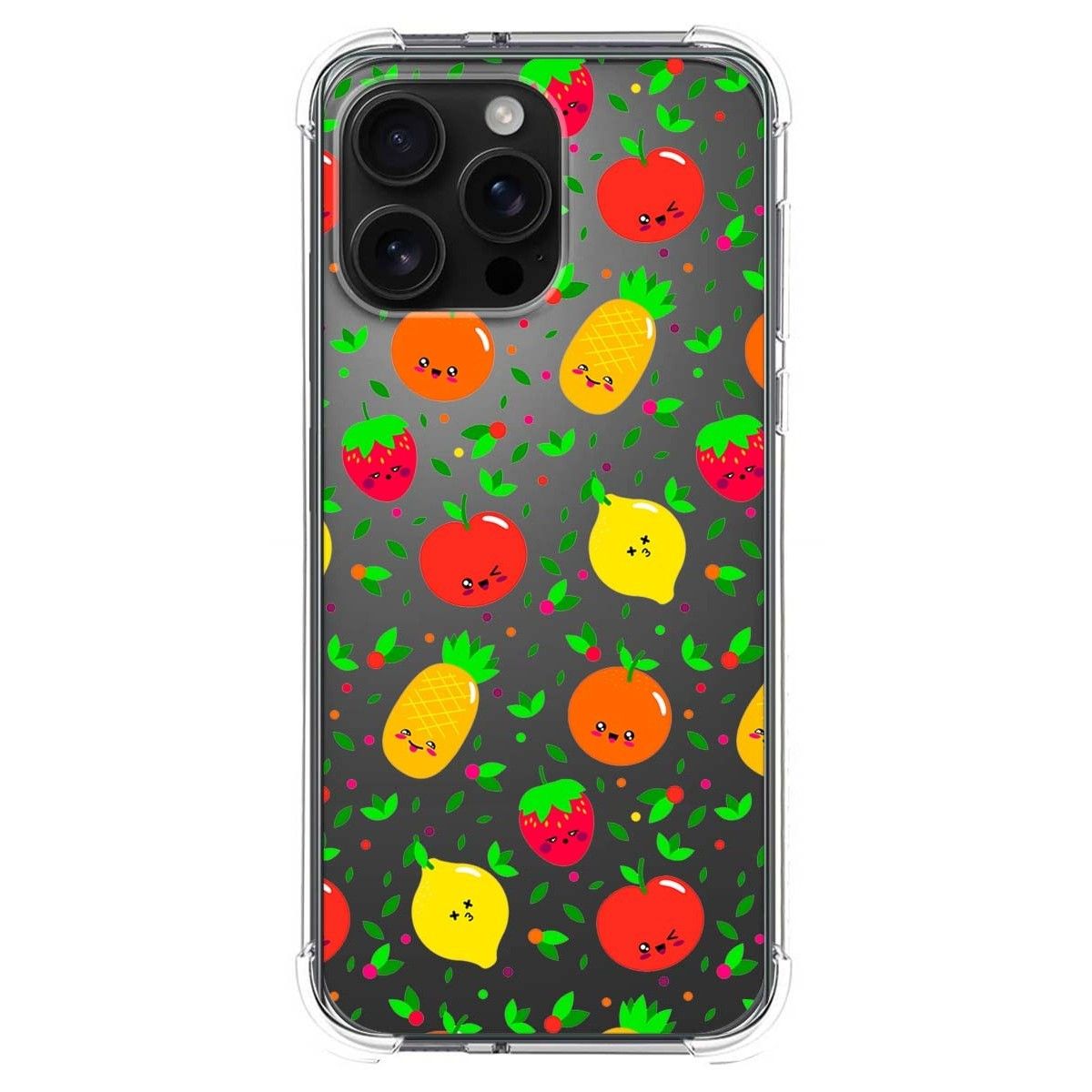 Funda Silicona Antigolpes para Iphone 16 Pro Max (6.9) diseño Frutas 01 Dibujos