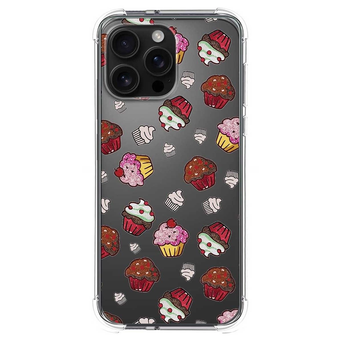 Funda Silicona Antigolpes para Iphone 16 Pro Max (6.9) diseño Muffins Dibujos