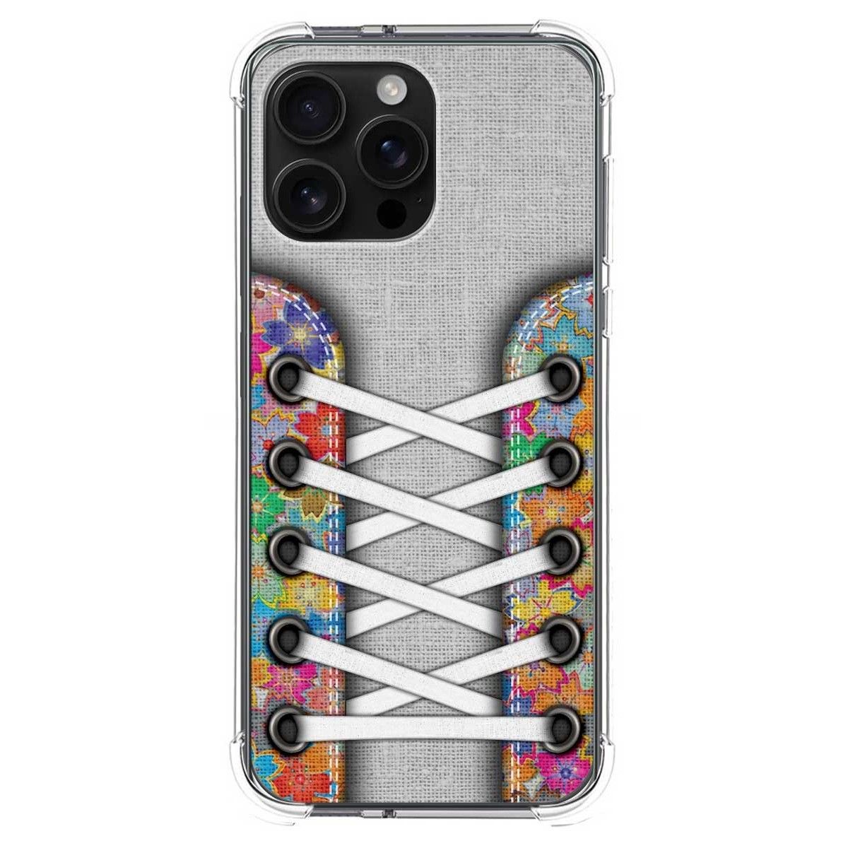 Funda Silicona Antigolpes para Iphone 16 Pro Max (6.9) diseño Zapatillas 04 Dibujos