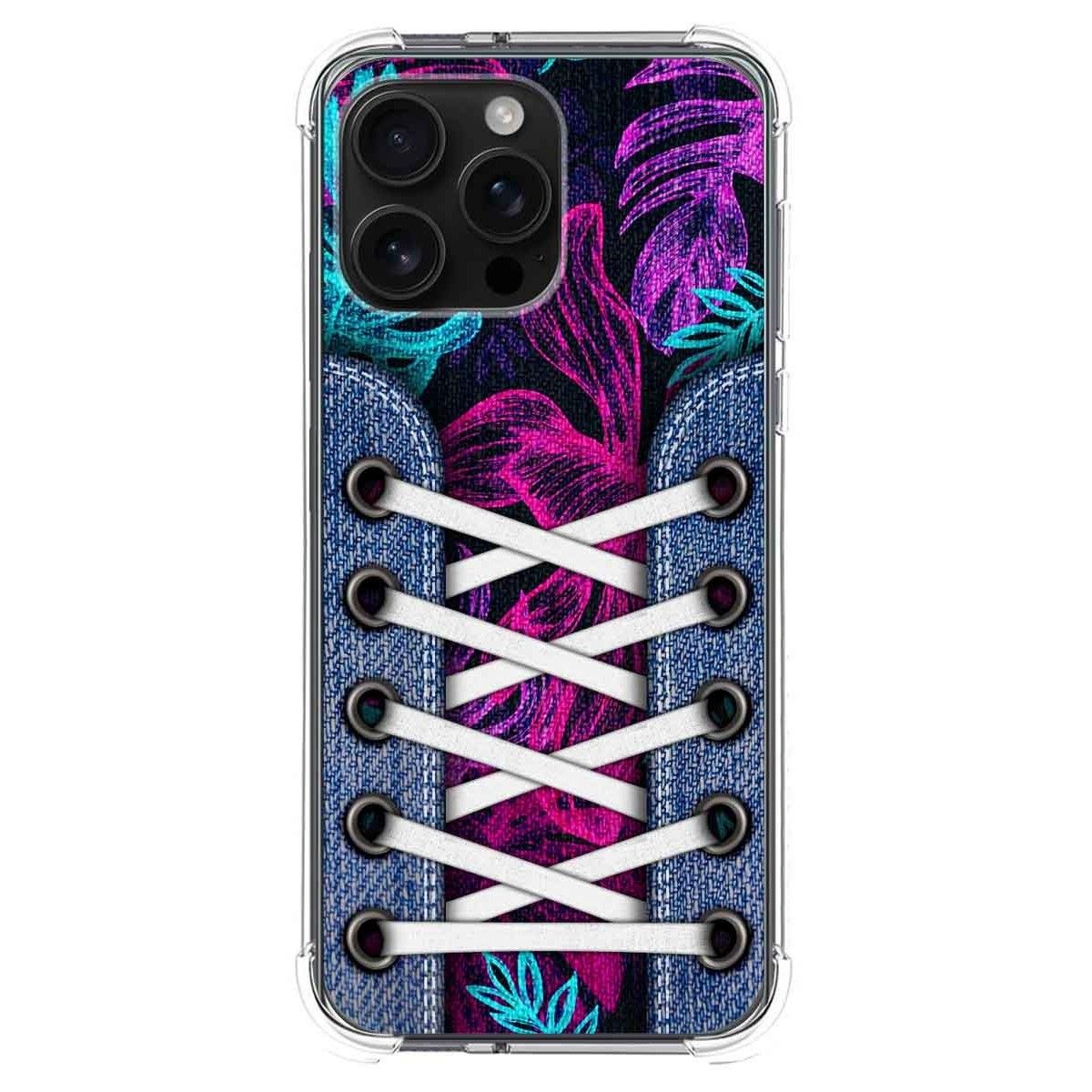 Funda Silicona Antigolpes para Iphone 16 Pro Max (6.9) diseño Zapatillas 07 Dibujos