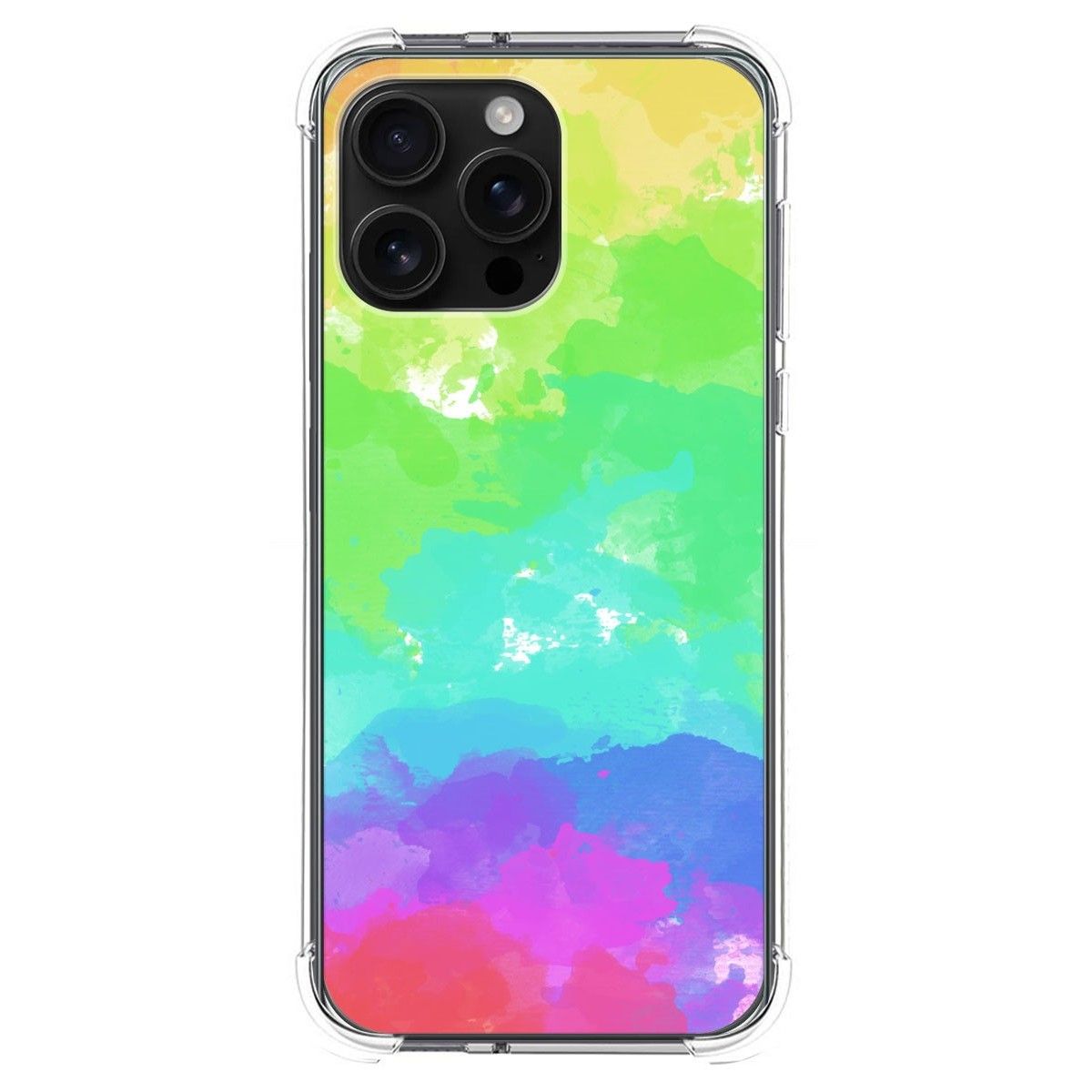 Funda Silicona Antigolpes para Iphone 16 Pro Max (6.9) diseño Acuarela 03 Dibujos