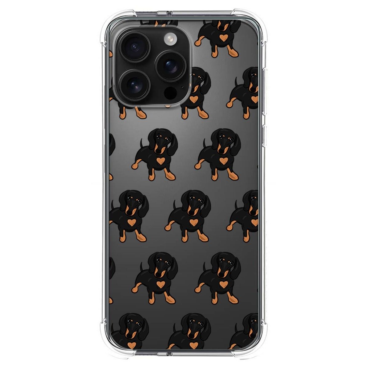 Funda Silicona Antigolpes para Iphone 16 Pro Max (6.9) diseño Perros 10 Dibujos