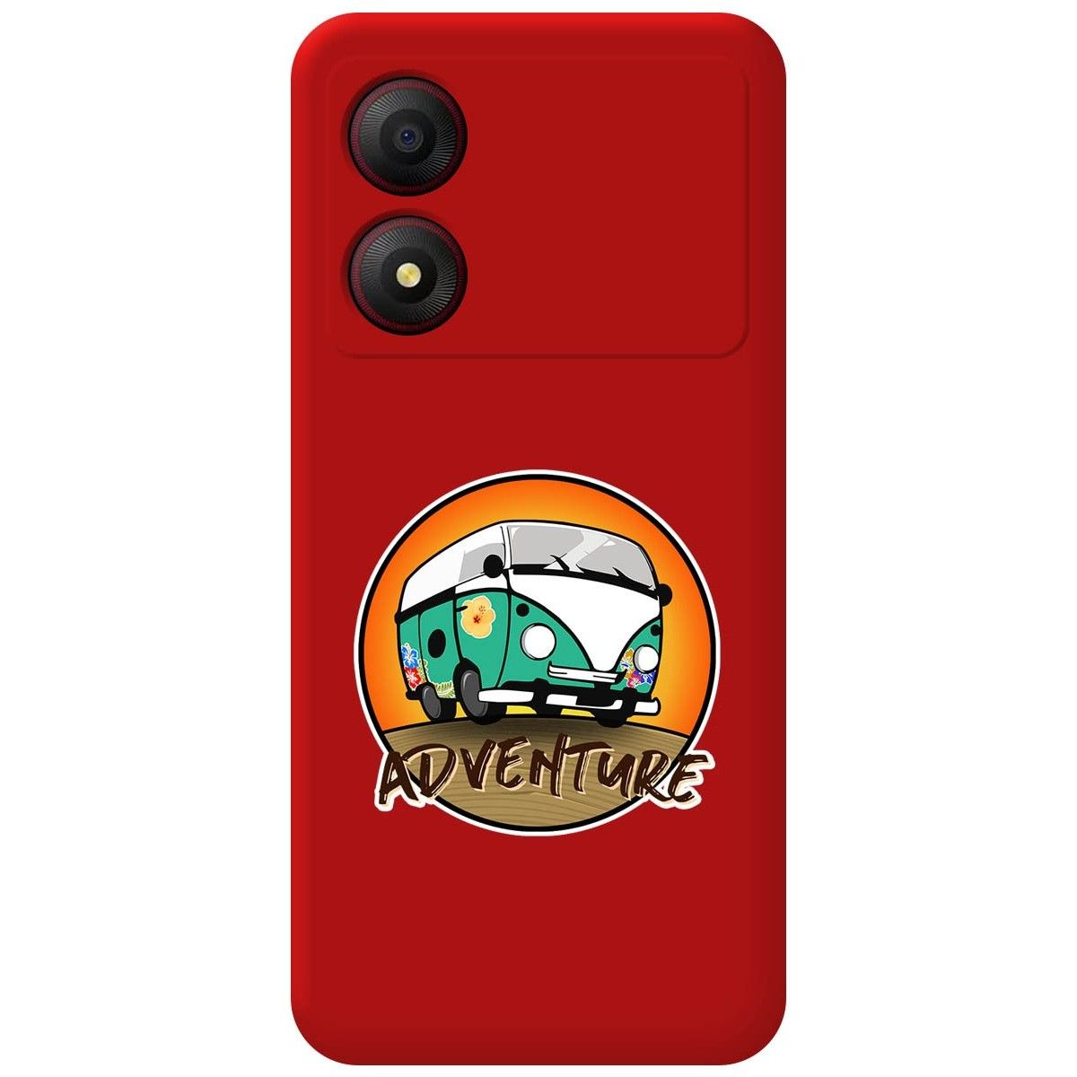 Funda Silicona Líquida Roja para Zte Blade A34 4G diseño Adventure Dibujos