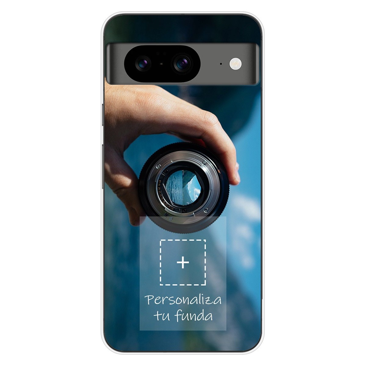 Personaliza tu Funda Silicona Gel Tpu Transparente con tu Fotografia para Google Pixel 8 5G Dibujo Personalizada