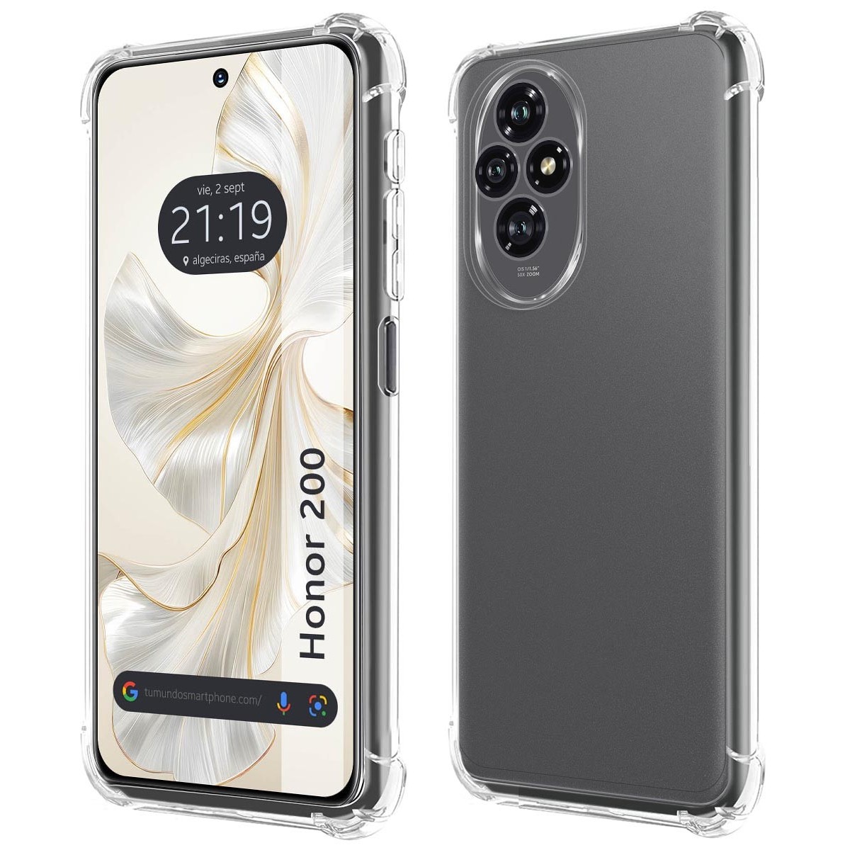 Funda Silicona Antigolpes Transparente para Huawei Honor 200 5G