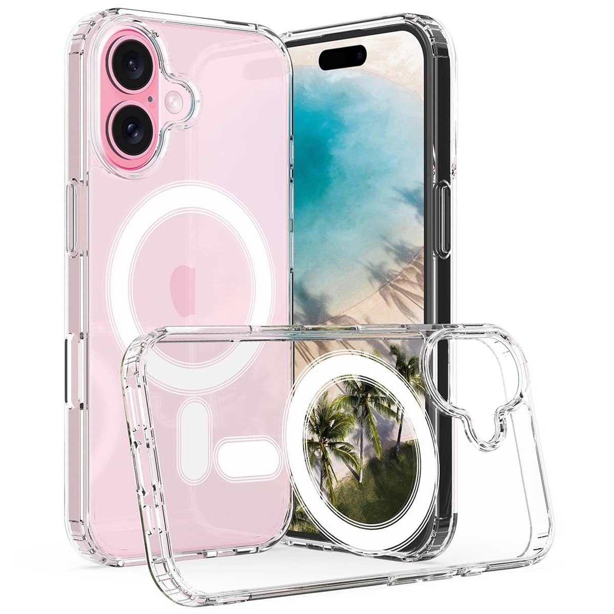 Funda Magnética Transparente para Iphone 16 (6.1)