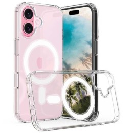 Funda Magnética Transparente para Iphone 16 Plus (6.7)