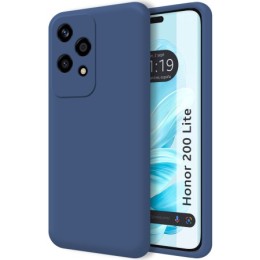 Funda Silicona Líquida Ultra Suave para Huawei Honor 200 Lite 5G color Azul Oscuro