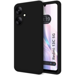 Funda Silicona Líquida Ultra Suave para Xiaomi Redmi 13C 5G color Negro