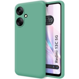 Funda Silicona Líquida Ultra Suave para Xiaomi Redmi 13C 5G color Verde