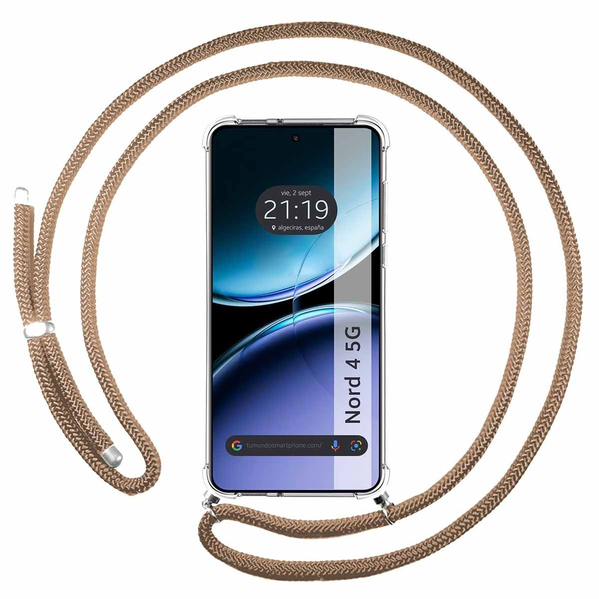 Funda Colgante Transparente para Oneplus Nord 4 5G con Cordon Camel