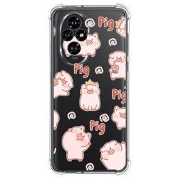 Funda Silicona Antigolpes para Huawei Honor 200 5G diseño Cerdos Dibujos