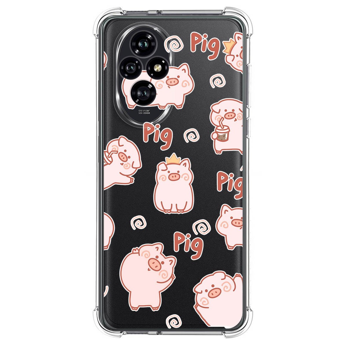 Funda Silicona Antigolpes para Huawei Honor 200 5G diseño Cerdos Dibujos