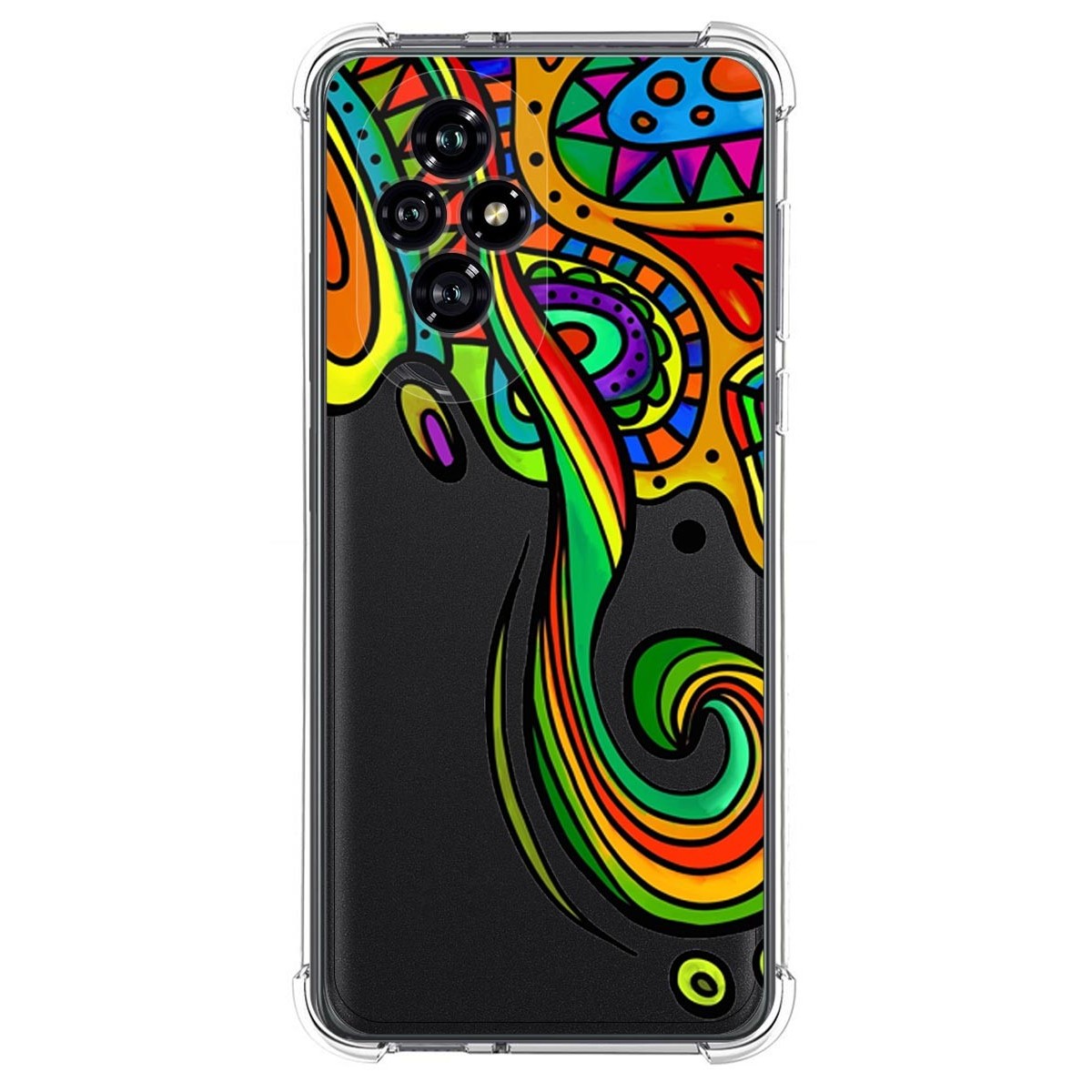 Funda Silicona Antigolpes para Huawei Honor 200 5G diseño Colores Dibujos