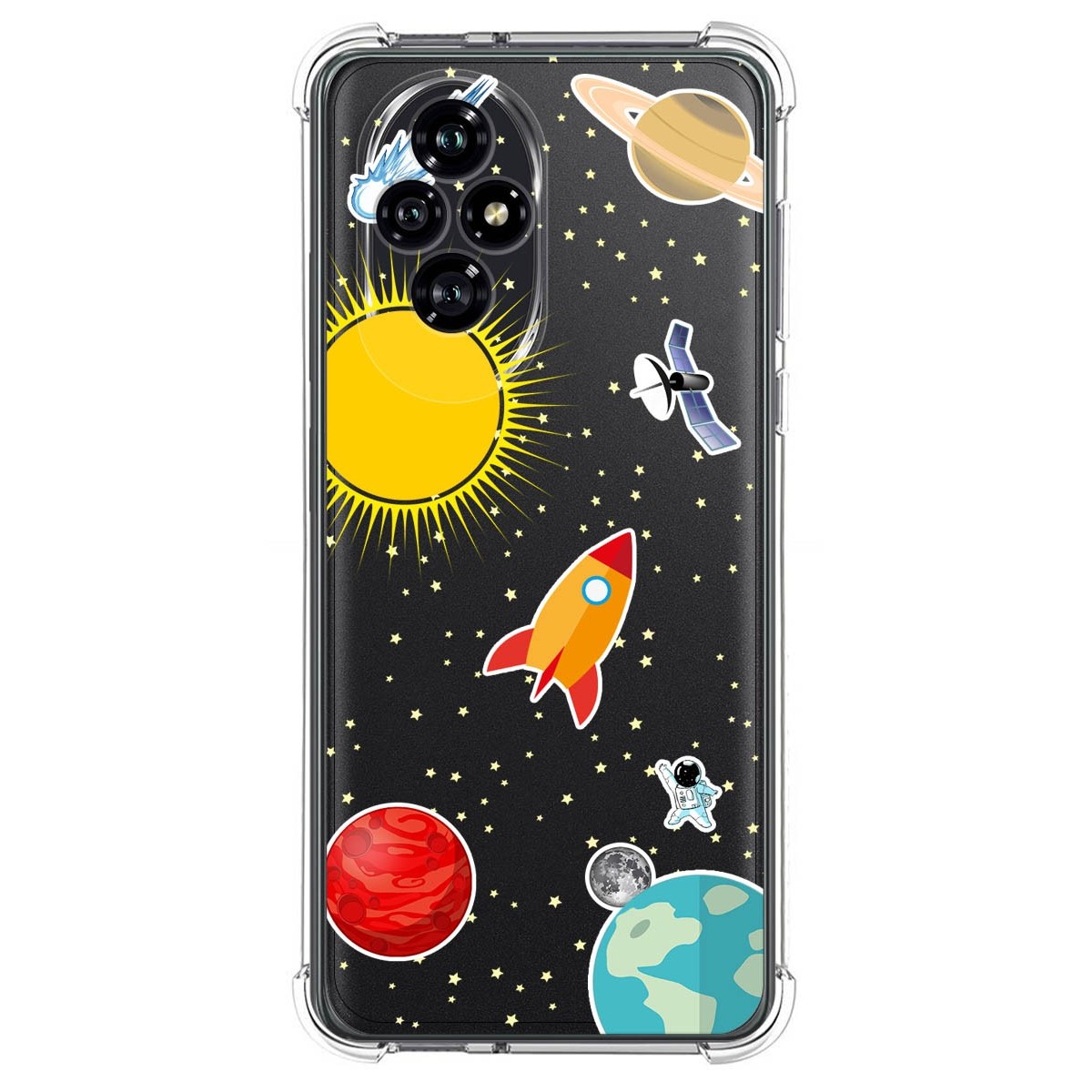 Funda Silicona Antigolpes para Huawei Honor 200 5G diseño Espacio Dibujos