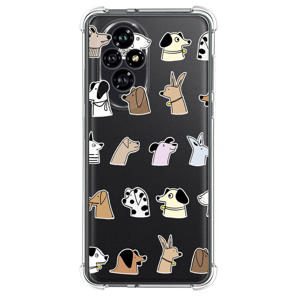 Funda Silicona Antigolpes para Huawei Honor 200 5G diseño Perros Dibujos