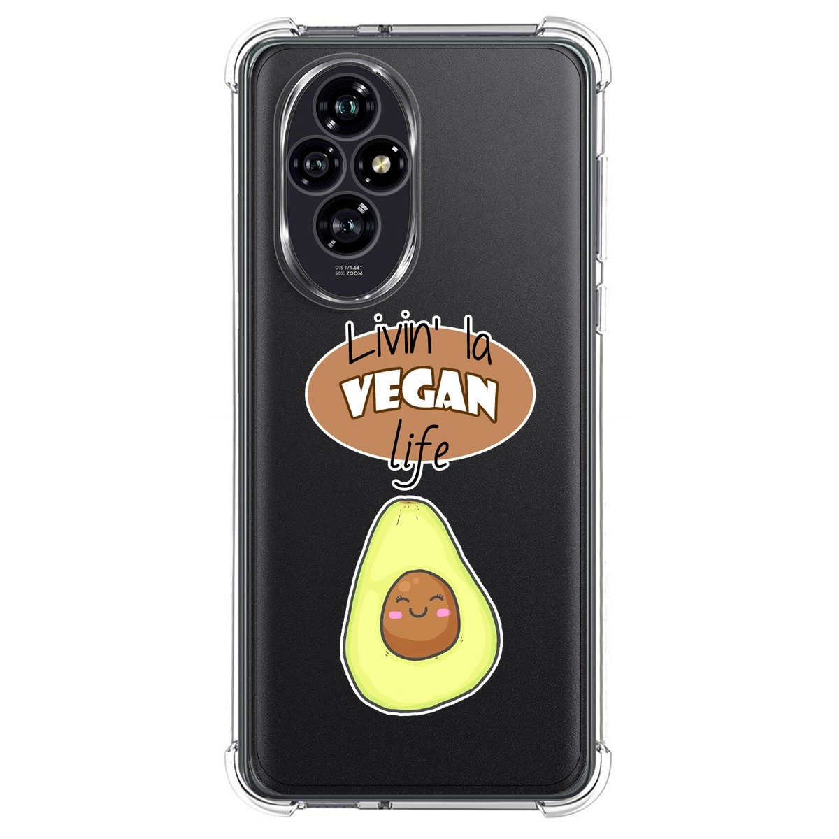 Funda Silicona Antigolpes para Huawei Honor 200 5G diseño Vegan Life Dibujos